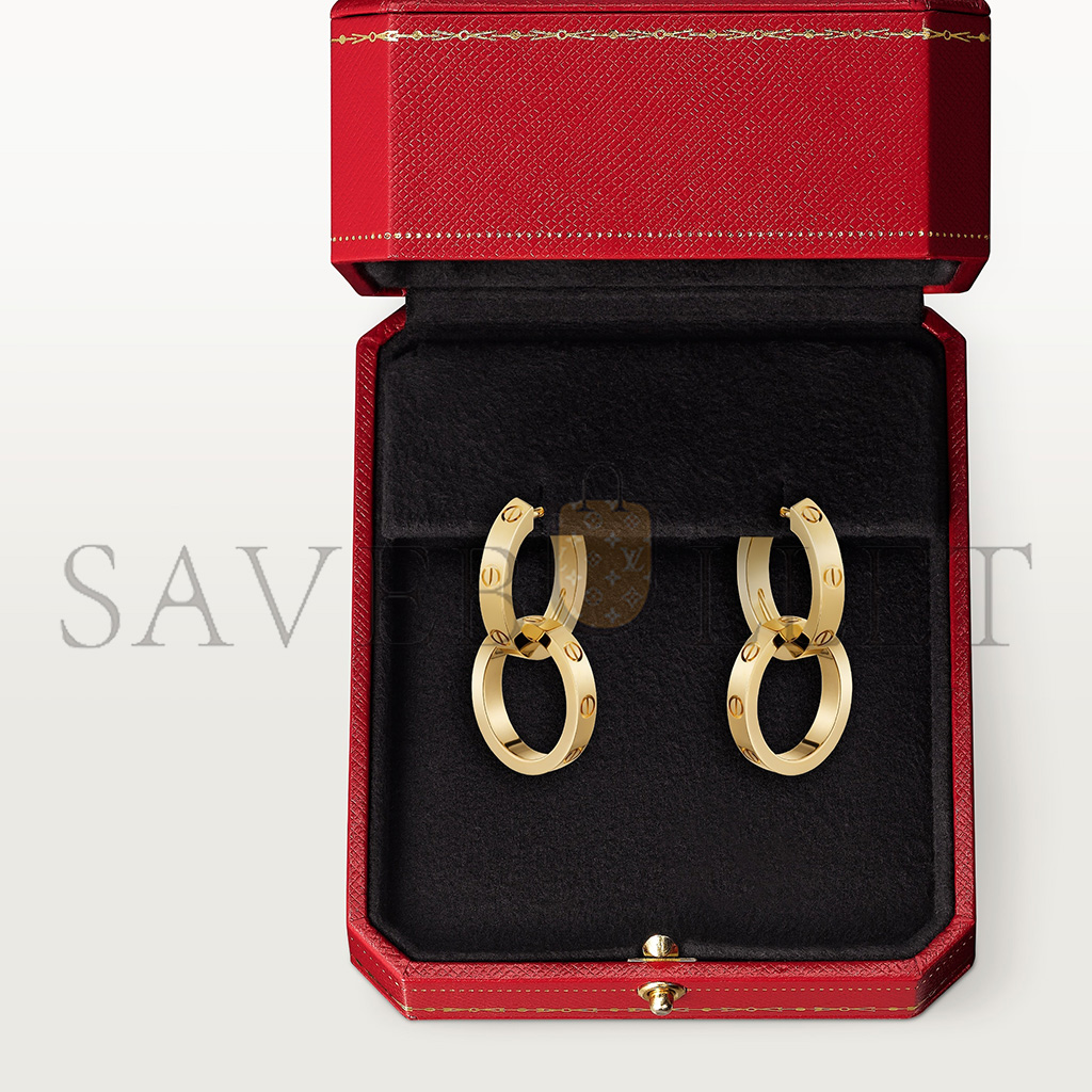 CARTIER LOVE YELLOW GOLD EARRINGS B8301499